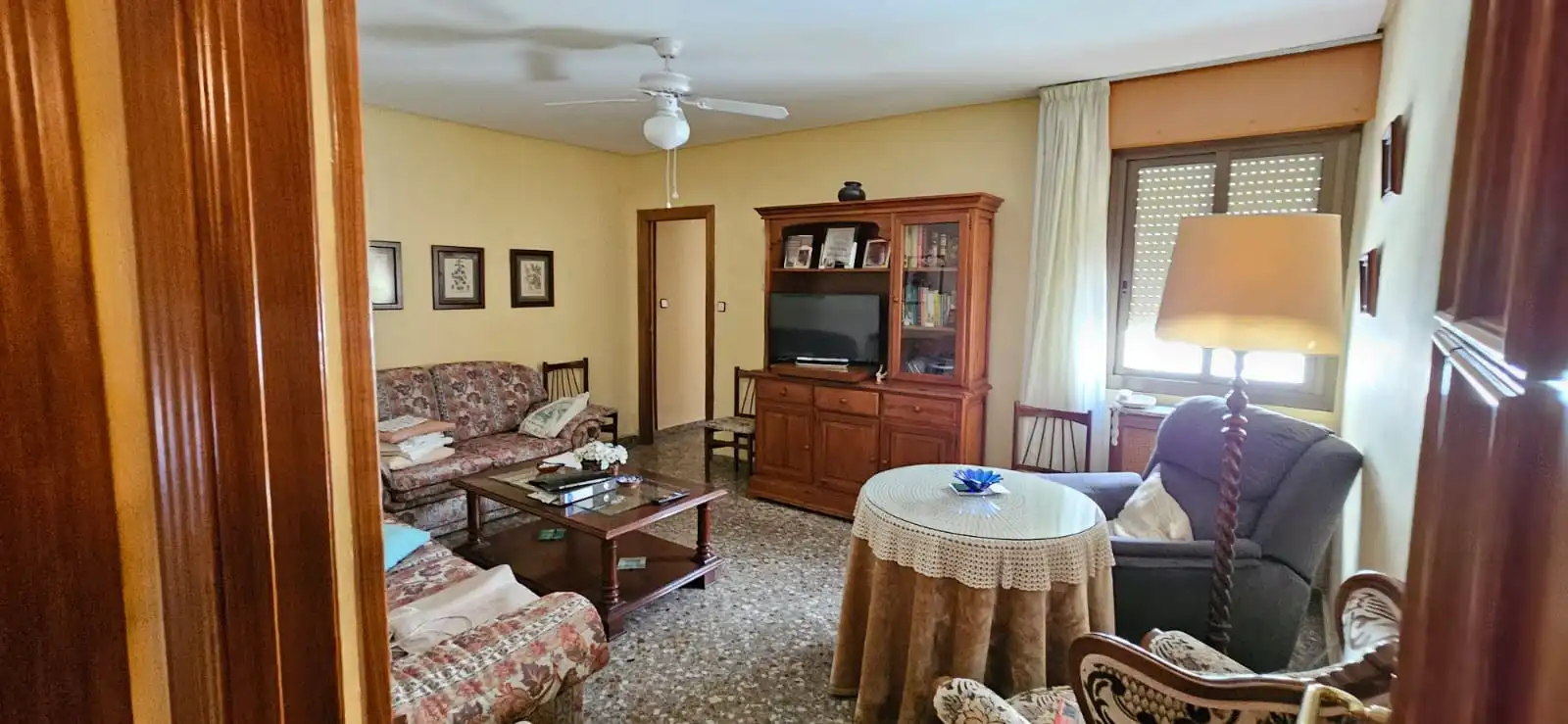 Sala d'estar de Pis per a compartir en Albacete amb Calefacció, Moblat i Forn