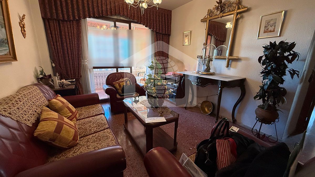 Living room of Flat for sale in Málaga Capital  with Terrace and Furnished