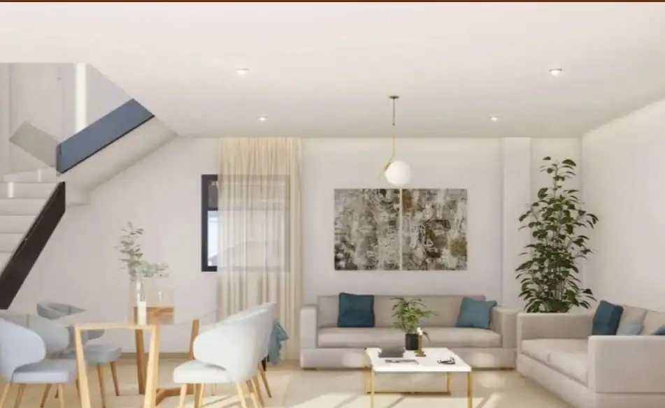 Sala d'estar de Casa o xalet en venda en Alicante / Alacant amb Aire condicionat, Jardí privat i Piscina