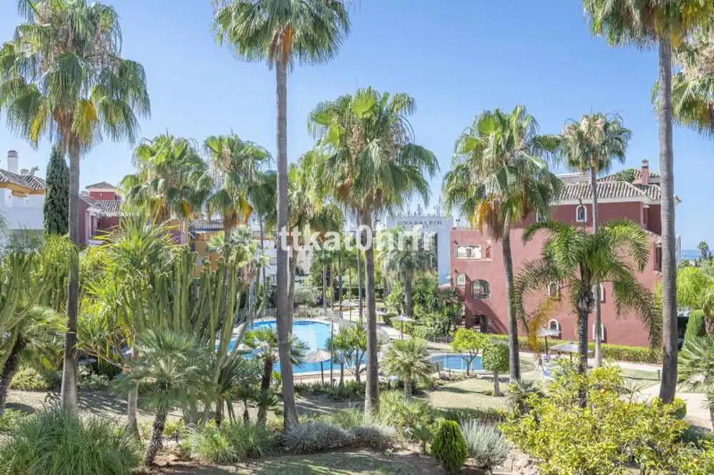 Garden of Apartments for rent in Marbella  with Air Conditioner, Terrace and Swimming Pool