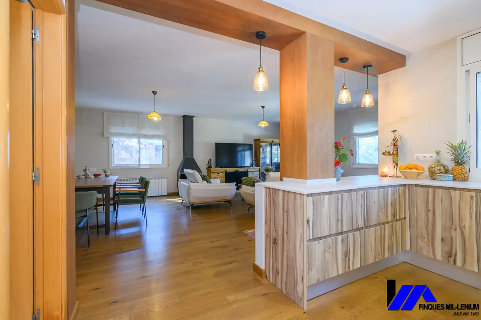 Sala de estar de Casa o chalet en venta en Vallirana con Aire acondicionado, Calefacción y Jardín privado