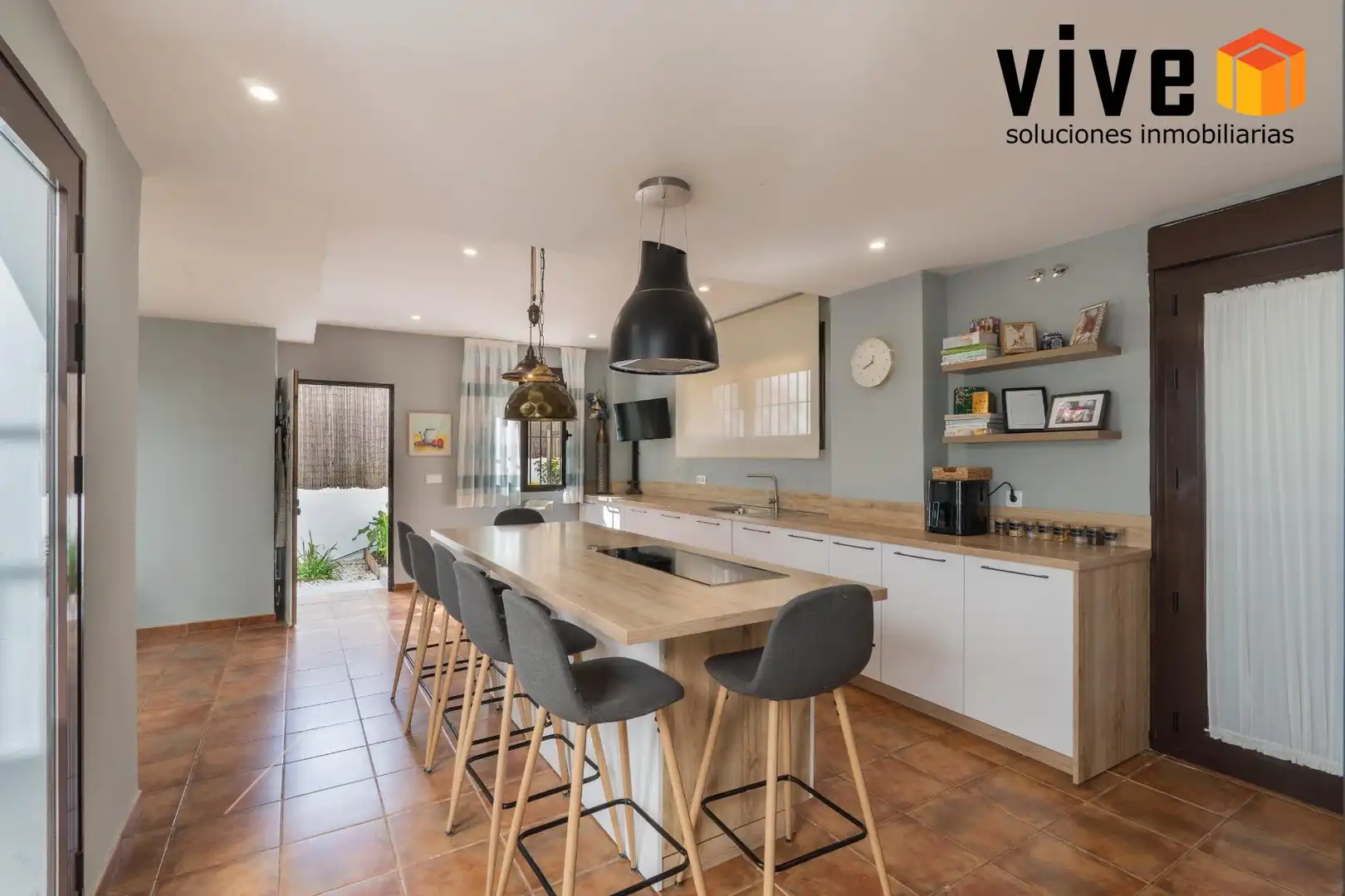 Cocina de Casa o chalet en venta en Guillena con Aire acondicionado, Calefacción y Terraza