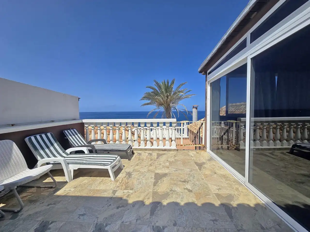 Terraza de Dúplex de alquiler en Adeje con Aire acondicionado, Terraza y Amueblado