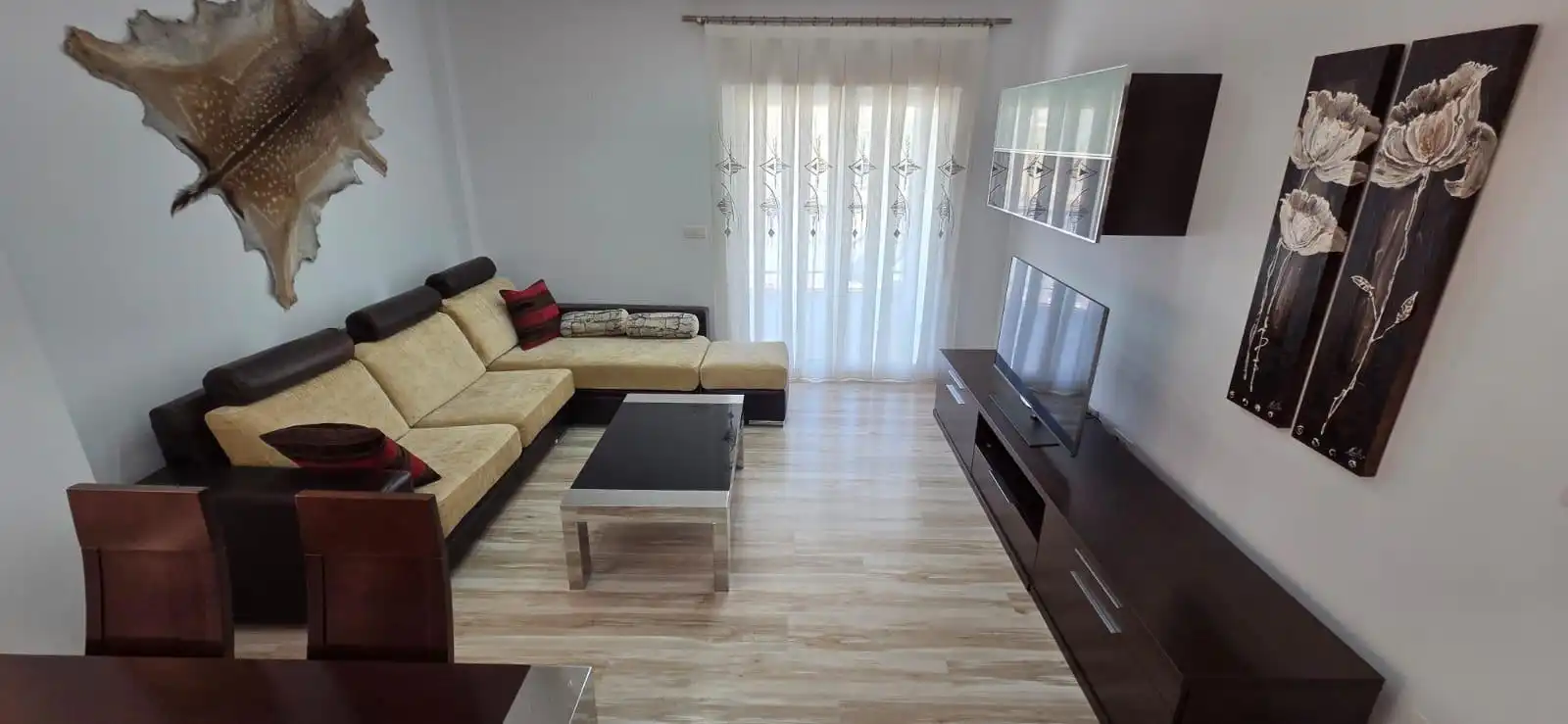 Sala de estar de Ático en venta en Mazarrón con Aire acondicionado, Parquet y Terraza
