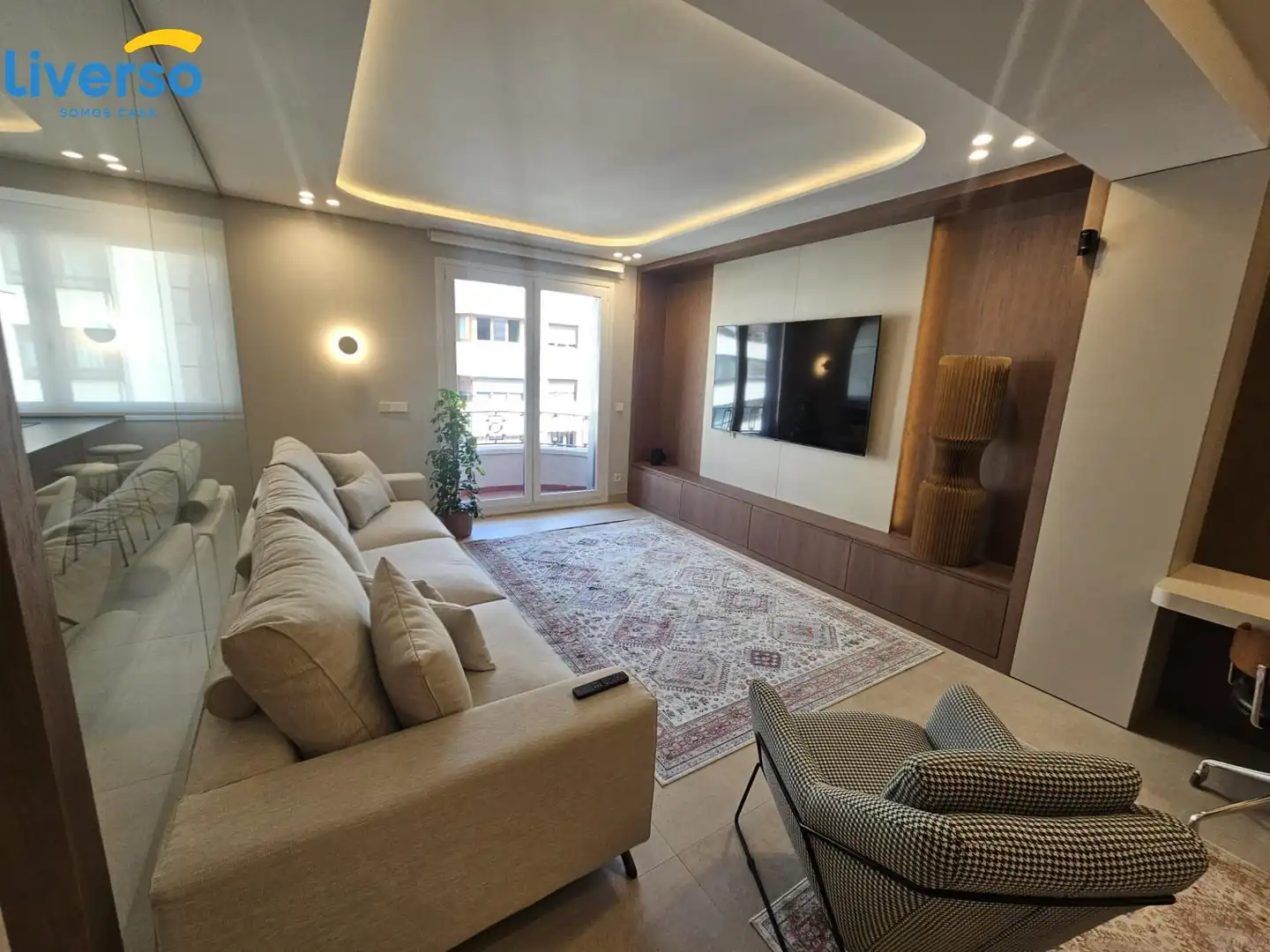 Living room of Flat for rent in Burgos  with Heating, Storage room and Furnished