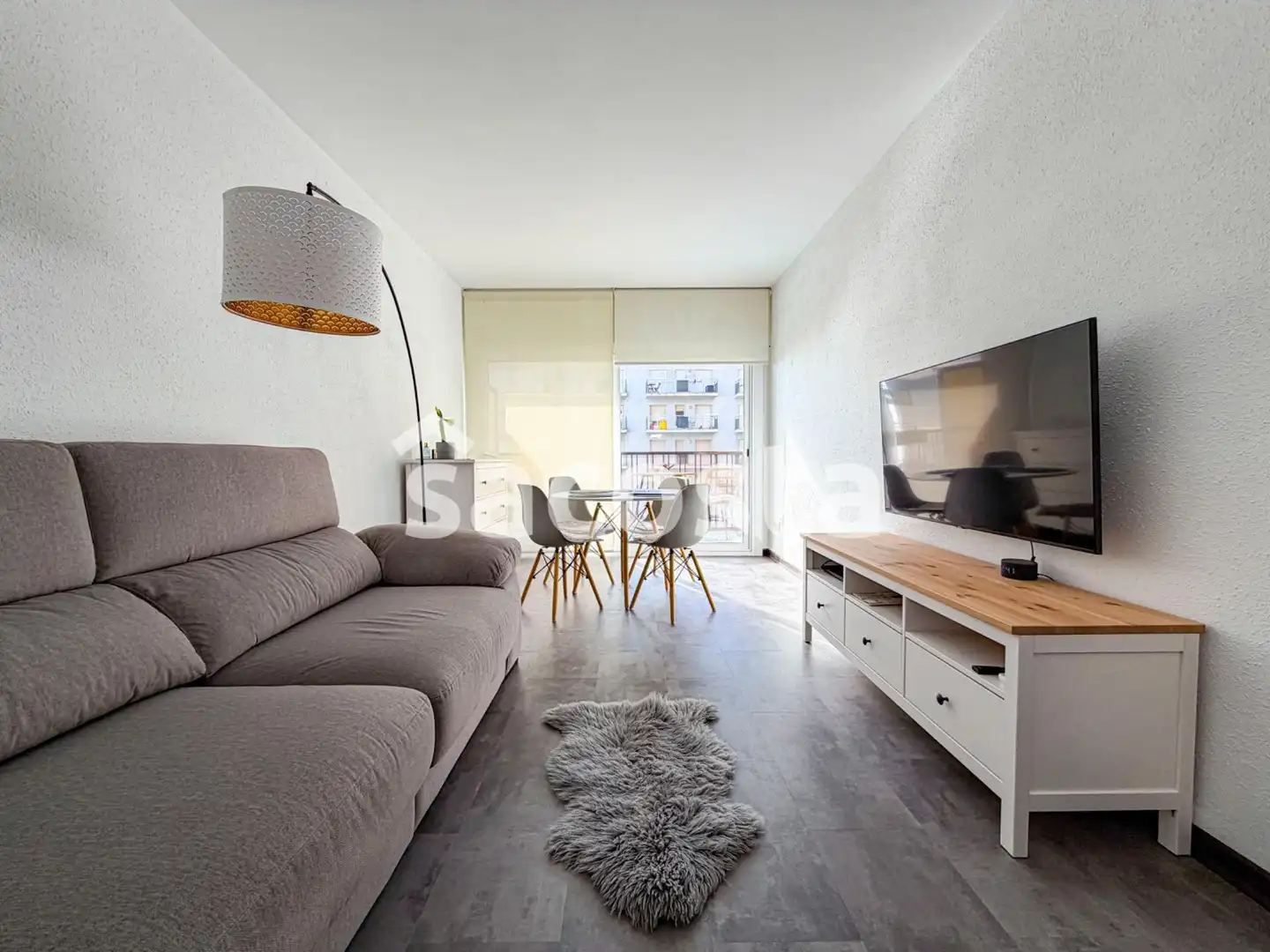Sala d'estar de Pis en venda en Blanes amb Aire condicionat, Terrassa i Balcó