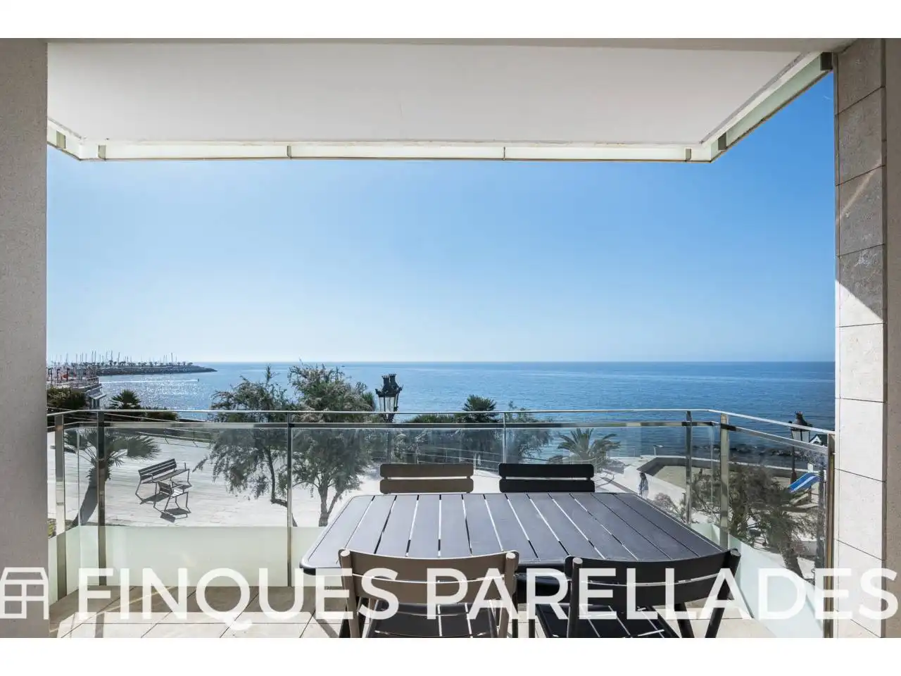 Terrace of Flat for sale in Sitges  with Air Conditioner, Heating and Parquet flooring
