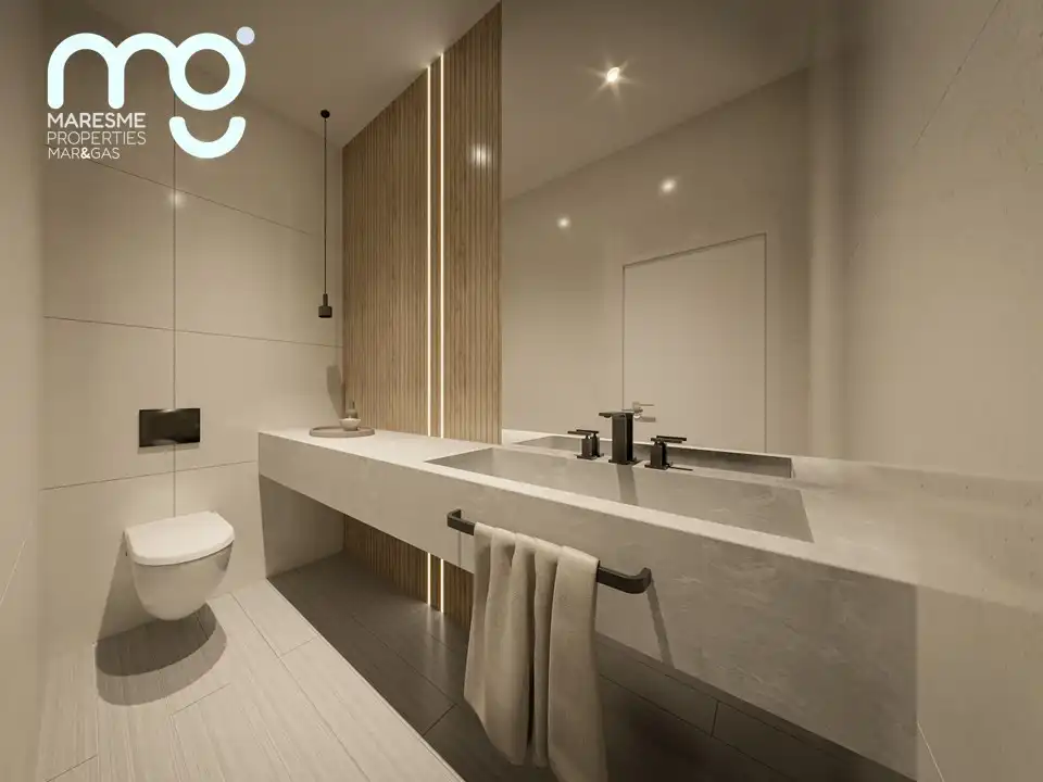 Bathroom of Detached homes for sale in El Masnou  with Air Conditioner, Heating and Private garden