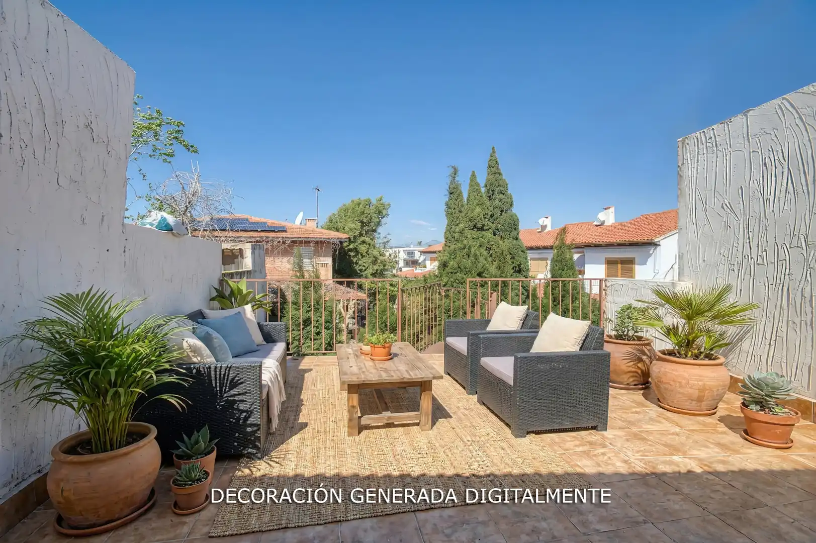 Terrace of Detached homes for sale in Sant Joan d'Alacant  with Air Conditioner, Heating and Parquet flooring