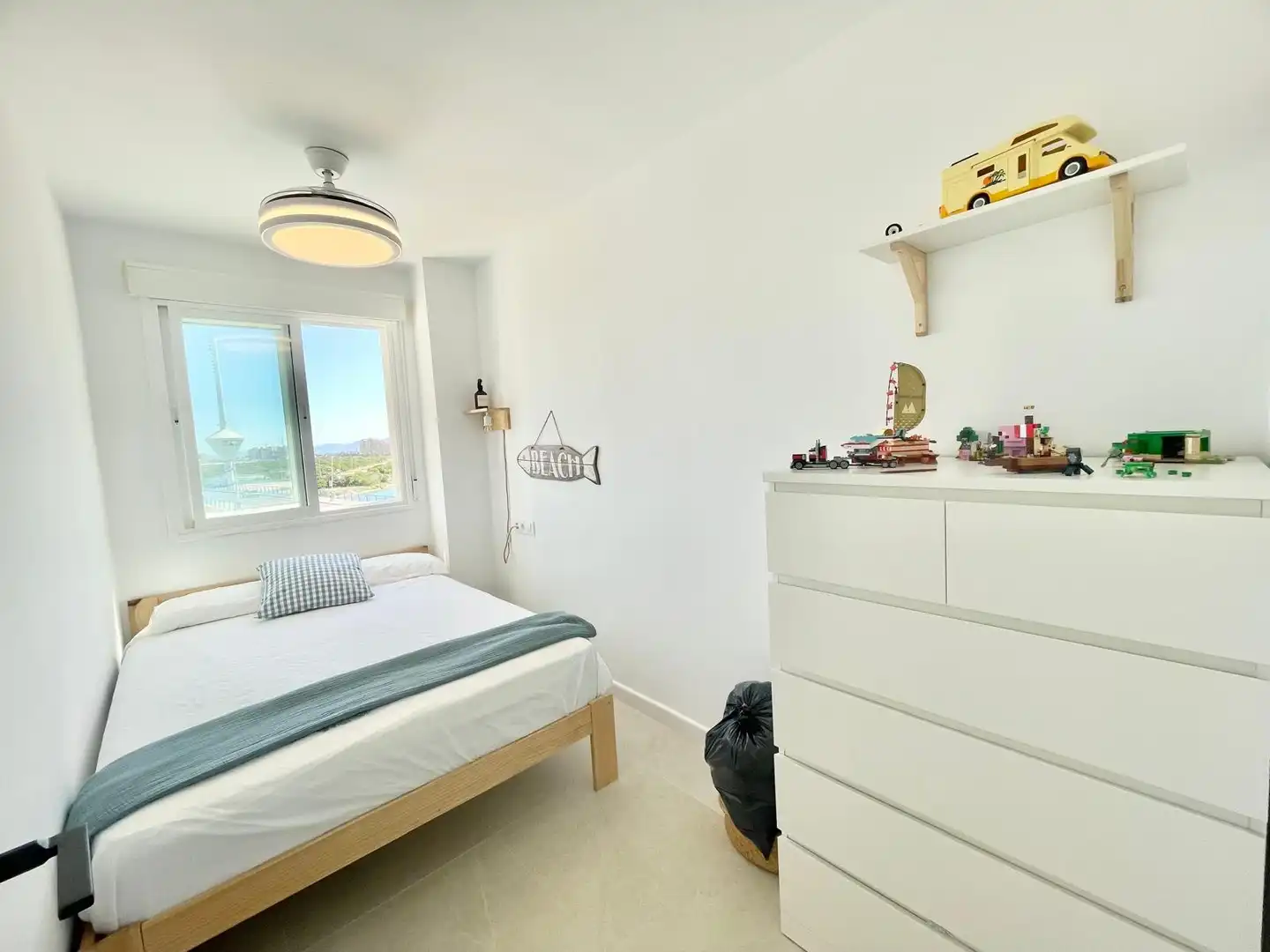 Bedroom of Apartments for rent in La Manga del Mar Menor  with Air Conditioner, Heating and Terrace