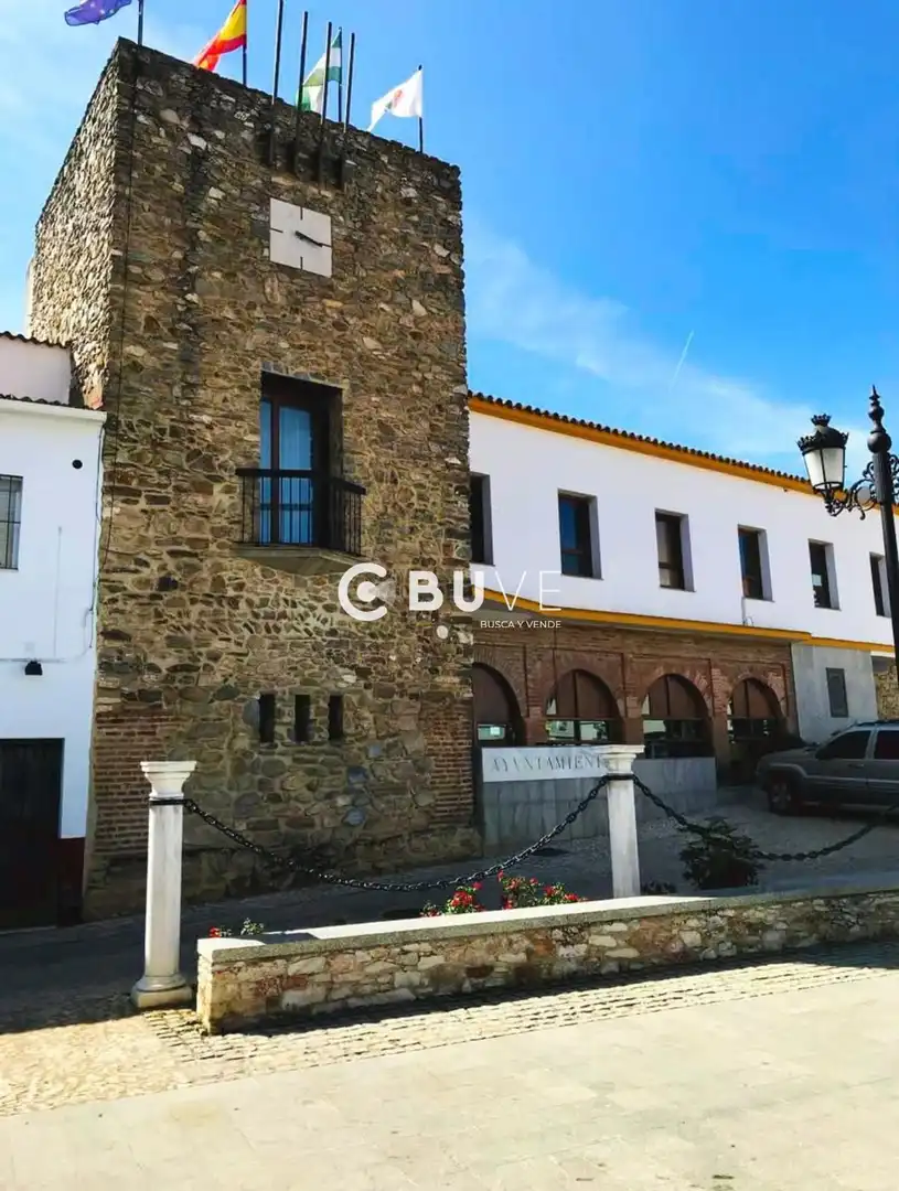 Vista exterior de Casa adosada en venda en Almadén de la Plata amb Terrassa