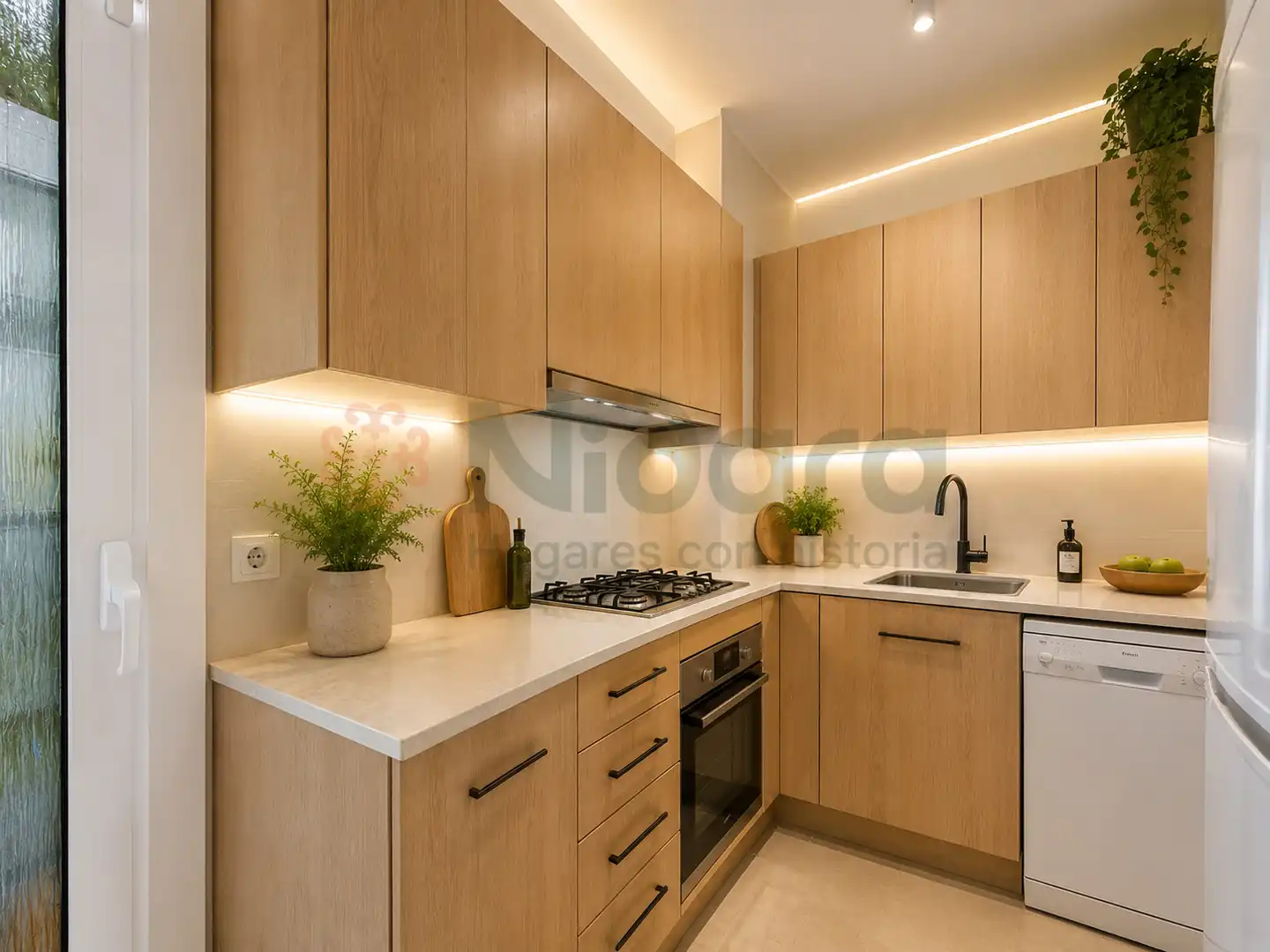 Küche von Wohnung zum Verkauf in Barcelona mit Möbliert, Ofen und Balkon