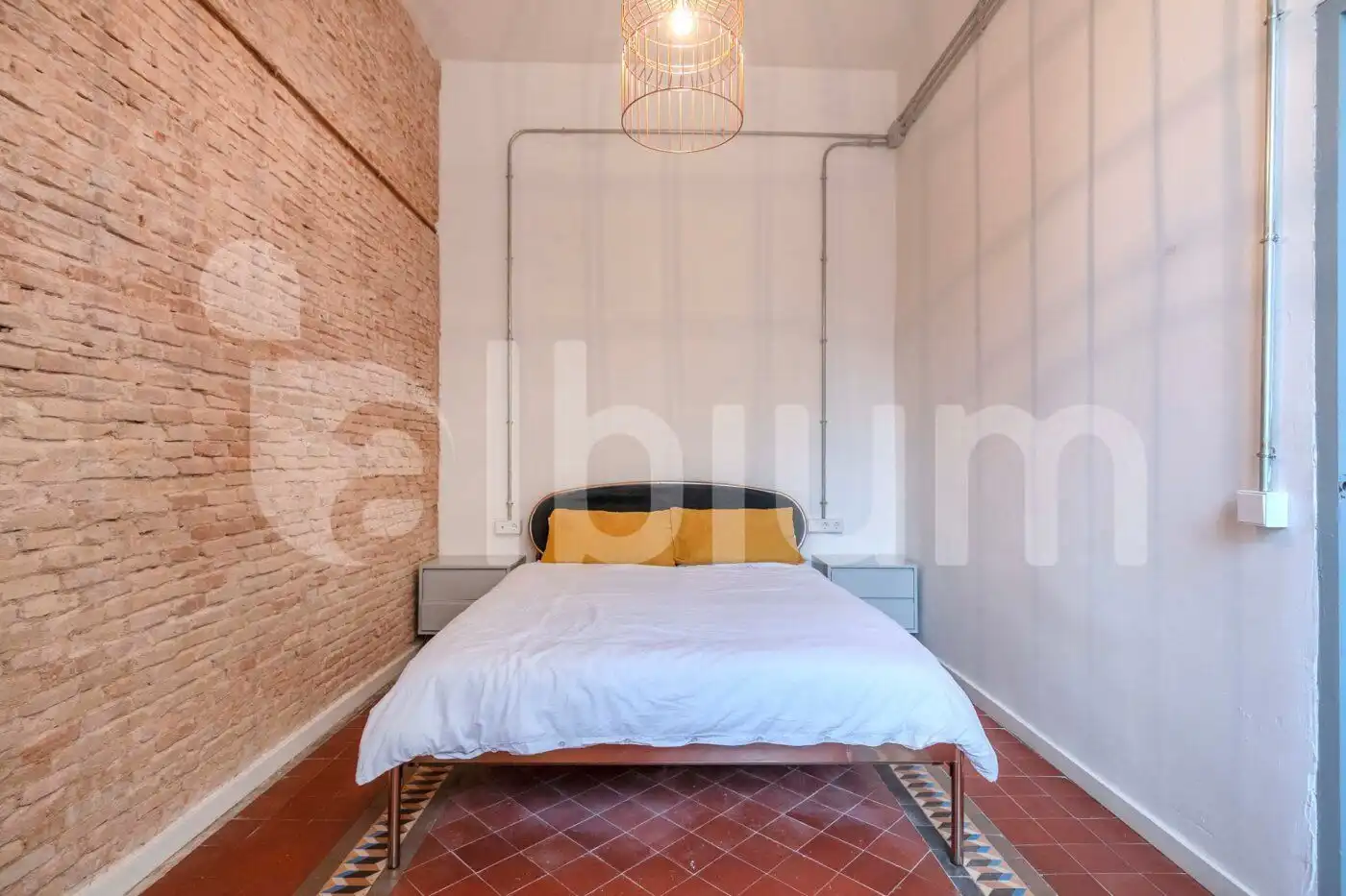 Schlafzimmer von Wohnung zum Verkauf in Barcelona mit Klimaanlage und Terrasse
