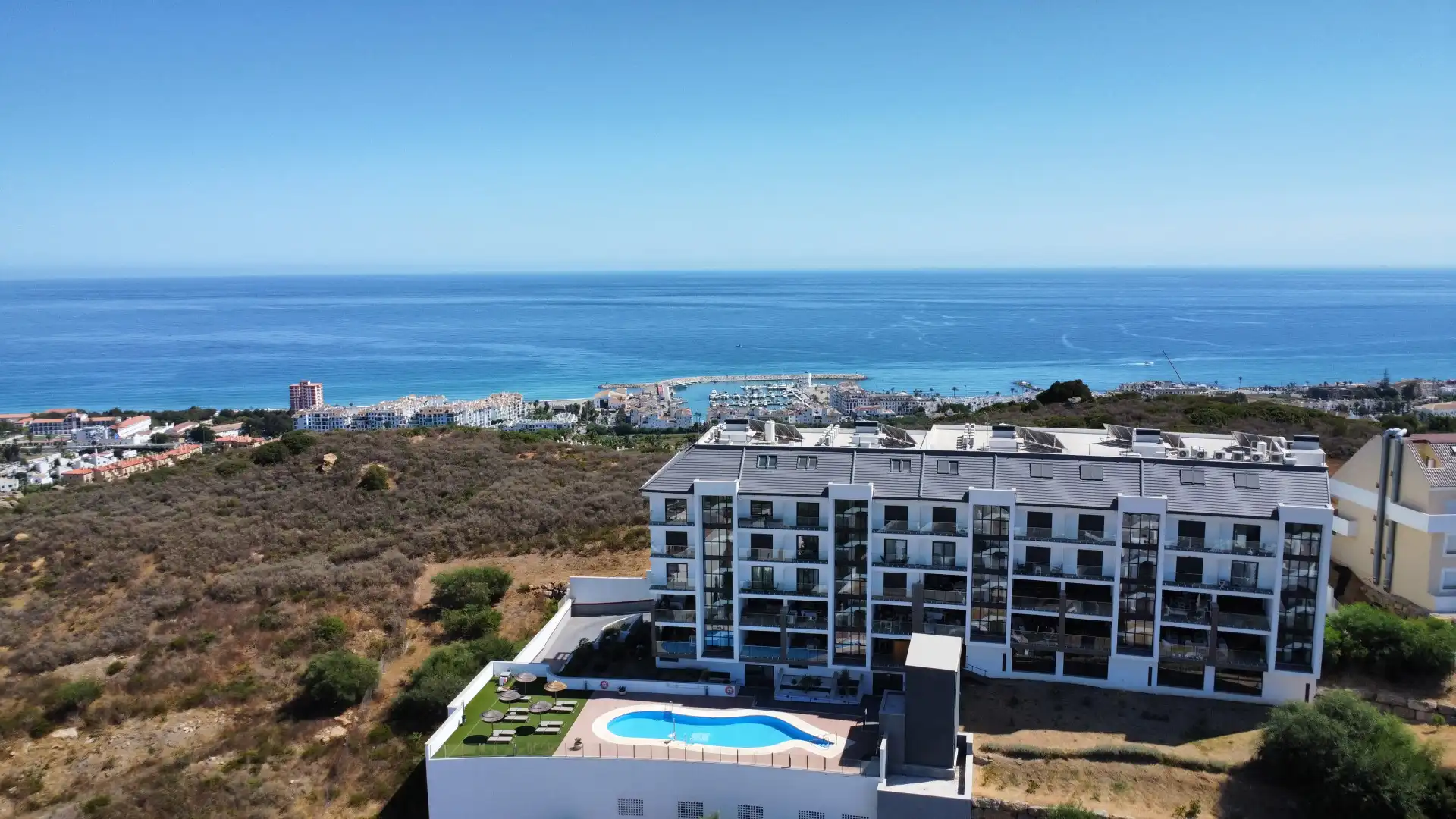 Mini appartamento con terrazza in vendita a La Duquesa