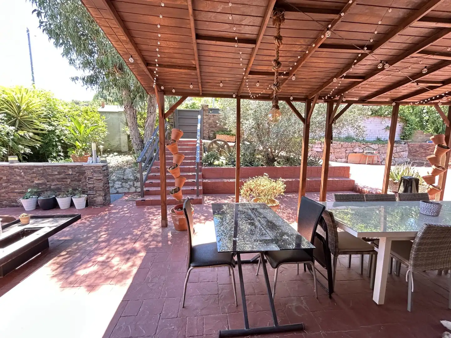 Terrasse von Haus oder Chalet zum Verkauf in Cervelló mit Klimaanlage, Privatgarten und Schwimmbad