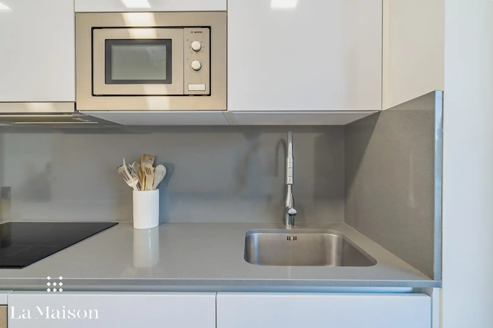 Küche von Wohnung zum Verkauf in Sant Andreu de Llavaneres mit Heizung, Abstellraum und Balkon