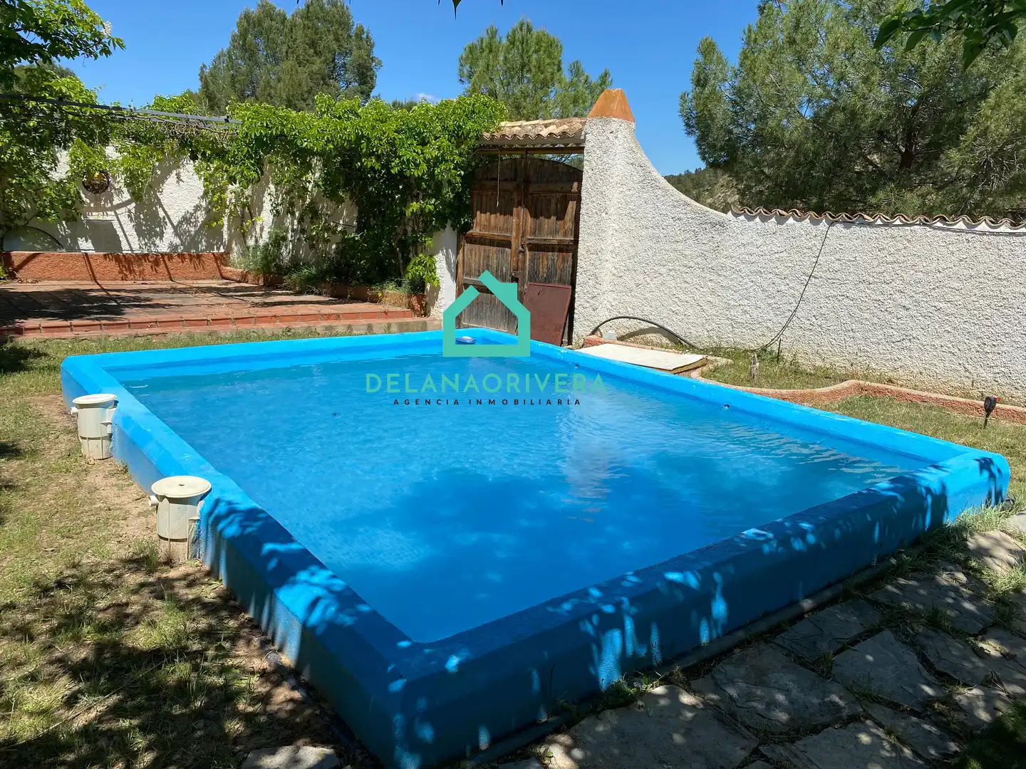 Swimming pool of Country homes for rent in Villamalea  with Private garden, Terrace and Swimming Pool