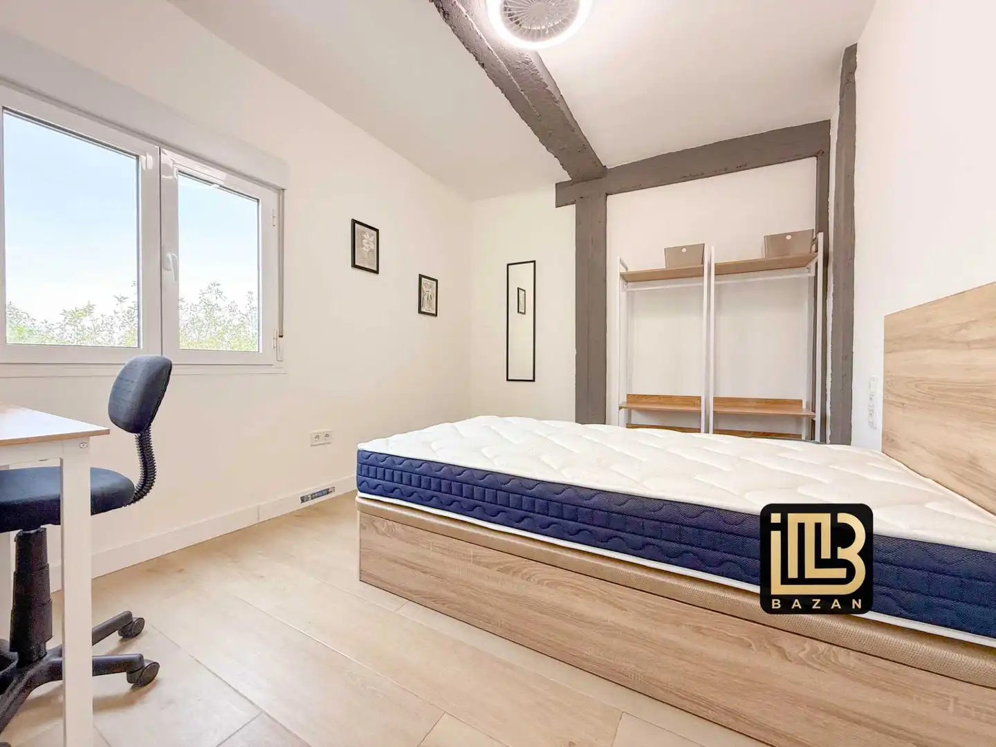Schlafzimmer von Wohnung zur untervermieten in Málaga mit Klimaanlage und Möbliert