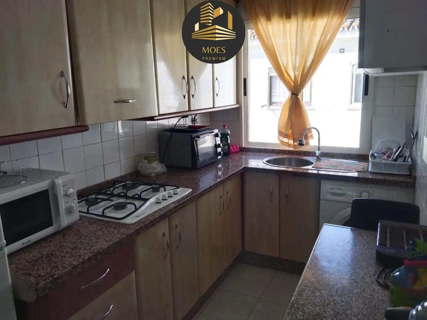 Cocina de Piso de alquiler en Benalmádena con Aire acondicionado, Calefacción y Terraza