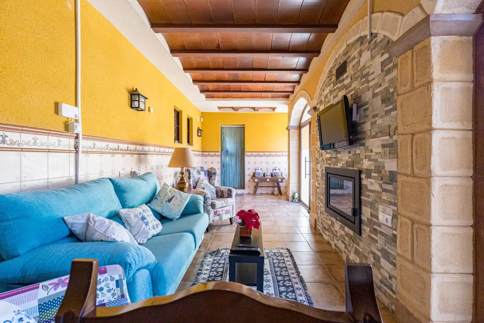 Sala de estar de Casa o chalet en venta en Murcia con Aire acondicionado, Calefacción y Jardín privado
