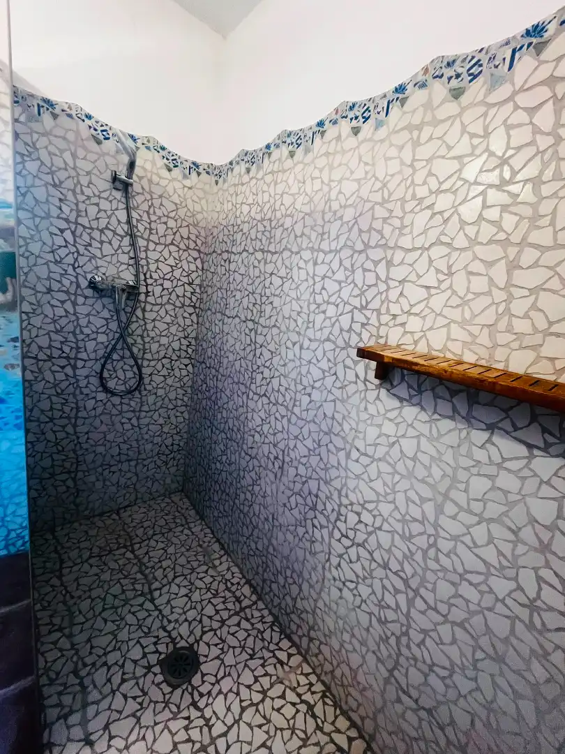 Bathroom of Houses for rent in Sant Martí de Llémena  with Air Conditioner, Heating and Private garden