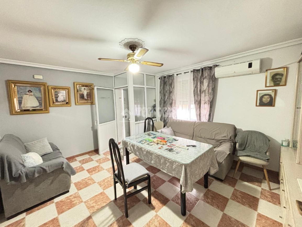 Living room of Single-family semi-detached for sale in Badajoz Capital  with Air Conditioner and Terrace