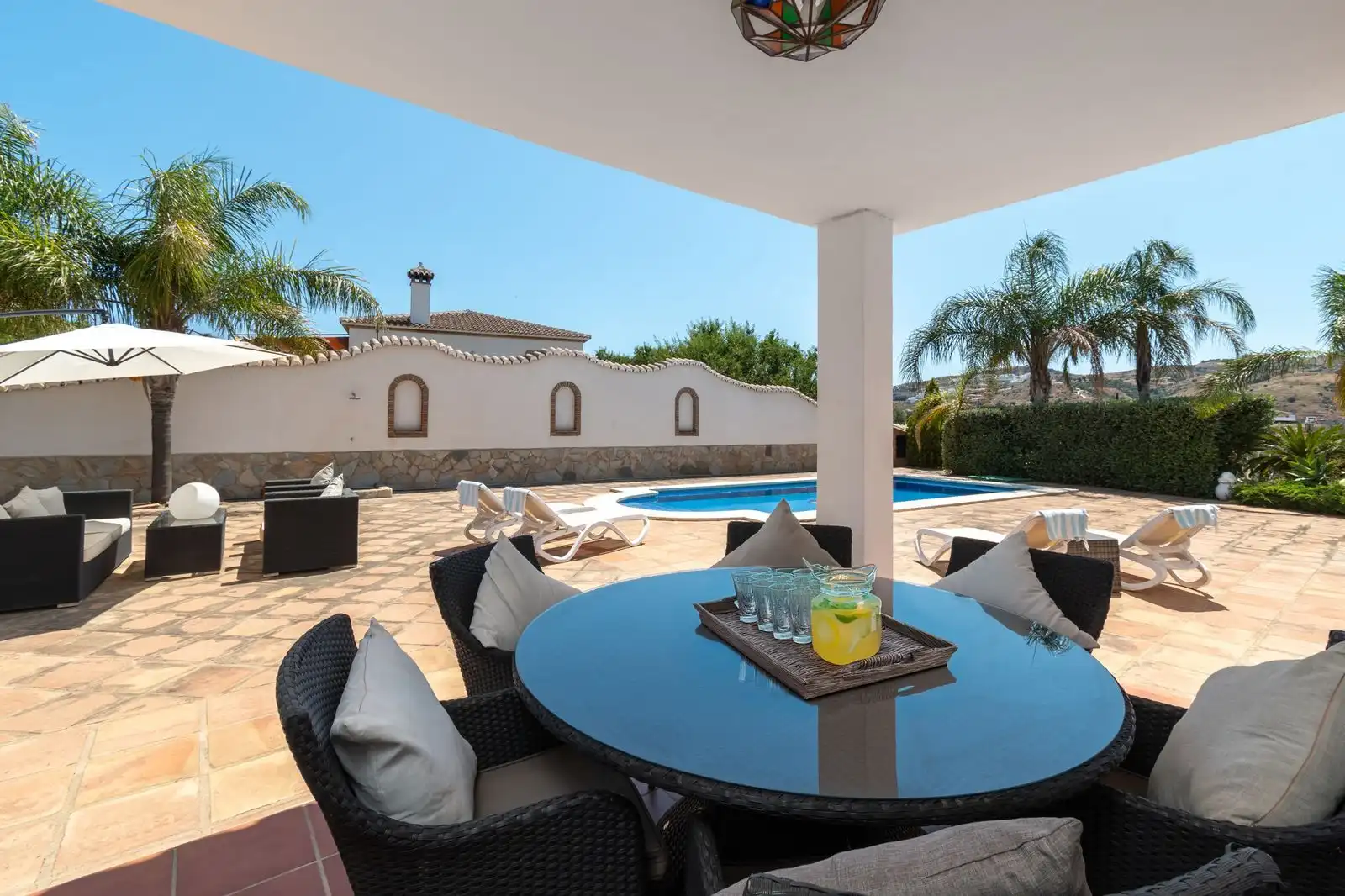 Terrasse von Einfamilien-Reihenhaus zum Verkauf in Mijas mit Klimaanlage, Terrasse und Abstellraum