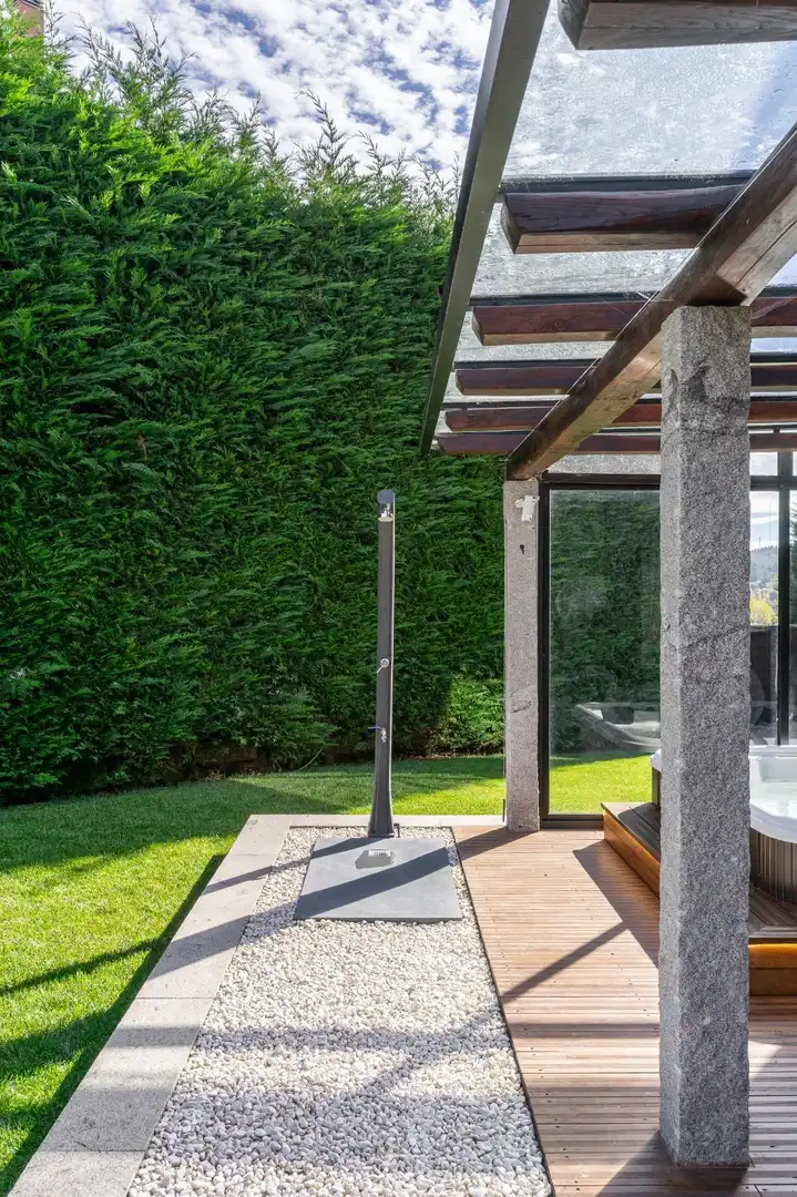 Jardín de Casa o chalet en venta en Lugo con Calefacción, Jardín privado y Jacuzzi