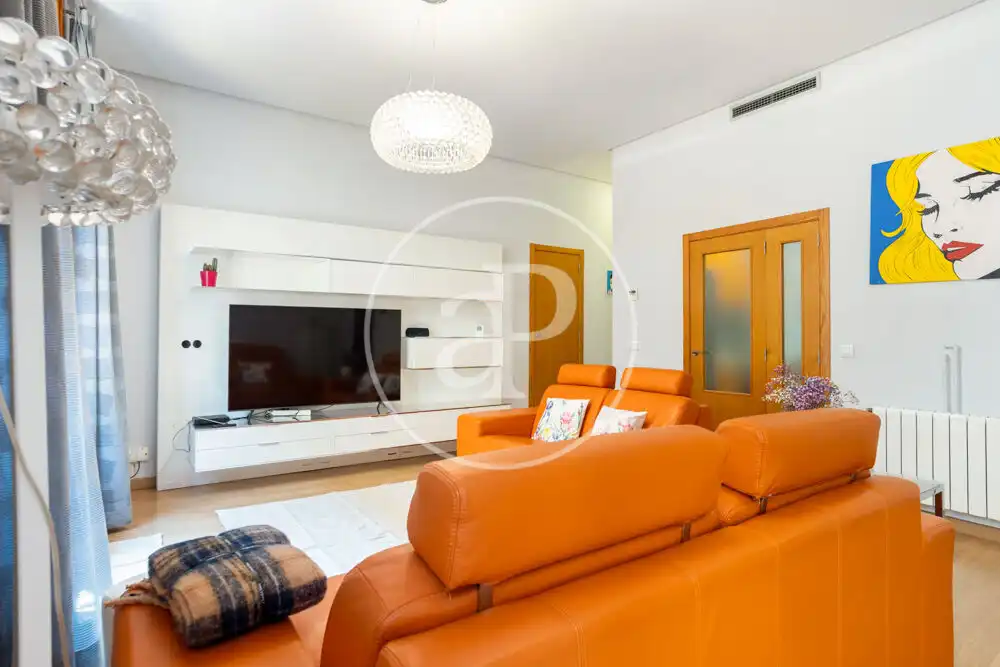 Wohnzimmer von Wohnung zur Miete in Valencia mit Klimaanlage, Heizung und Möbliert