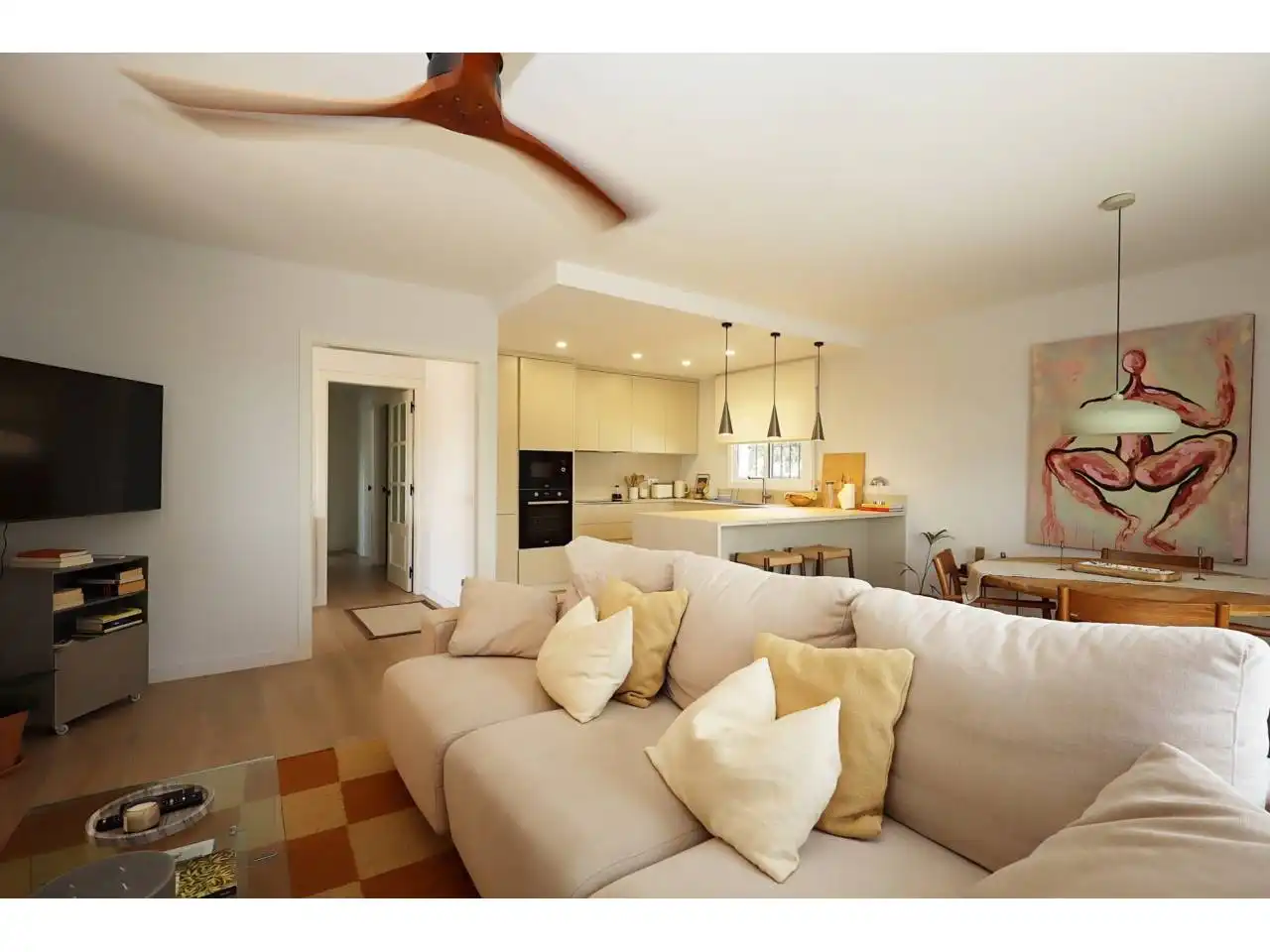 Living room of Houses for sale in Lloret de Mar  with Heating, Private garden and Parquet flooring