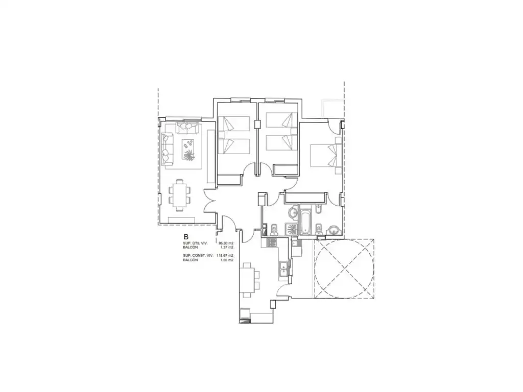 Appartement avec terrasse à vendre à Calle J Bautista Ferrere 13, imagen 12