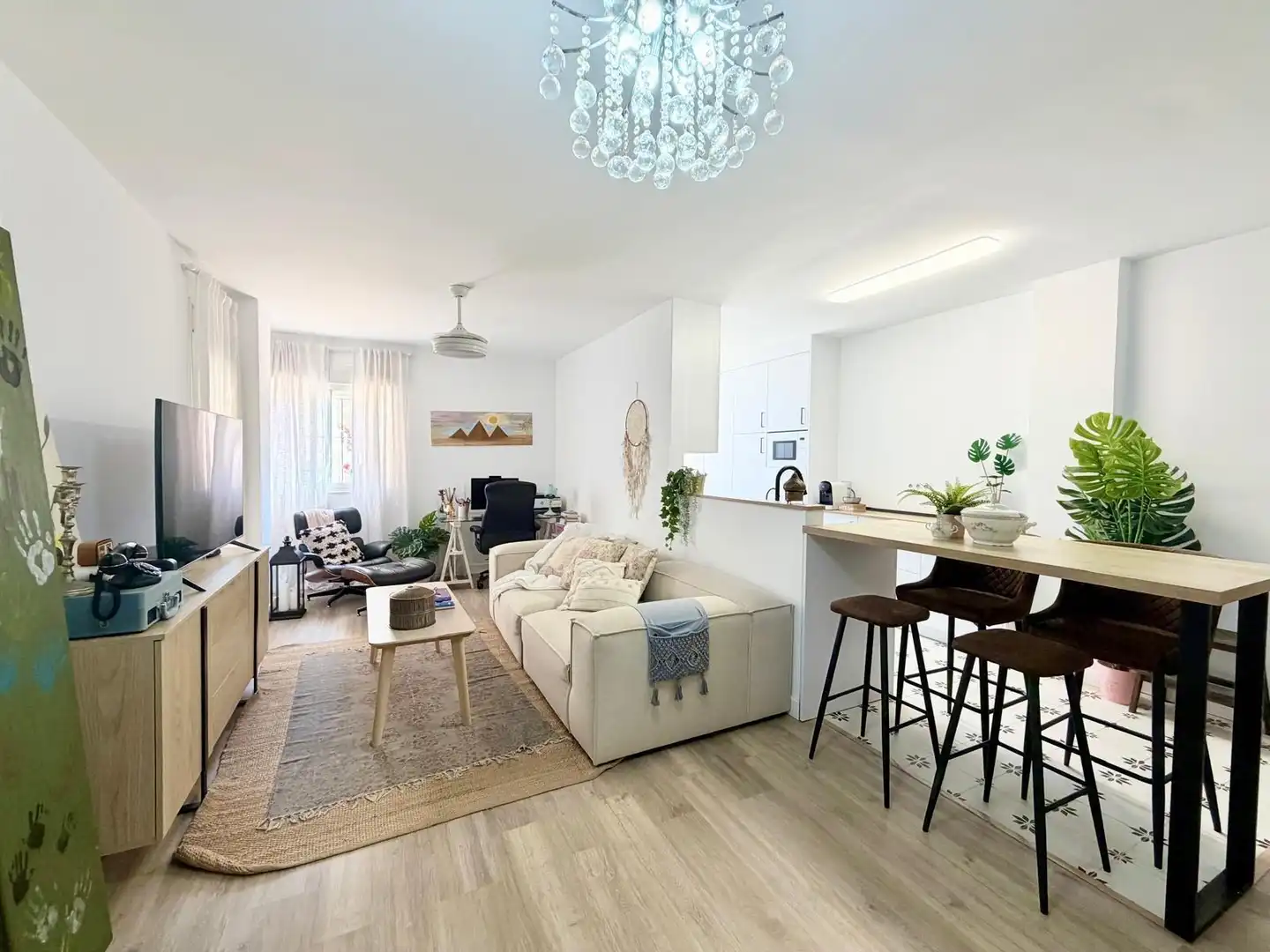 Living room of Flat for sale in Roquetas de Mar  with Air Conditioner, Heating and Terrace