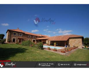 Exterior view of House or chalet for sale in Gozón  with Terrace and Swimming Pool