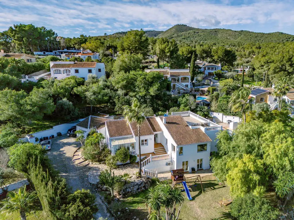 Vista exterior de Casa o chalet en venta en Jávea / Xàbia con Aire acondicionado, Jardín privado y Terraza