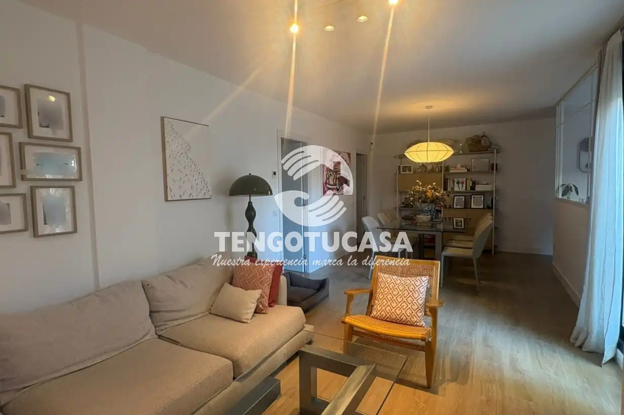 Wohnzimmer von Wohnung zur Miete in Madrid mit Klimaanlage, Heizung und Privatgarten
