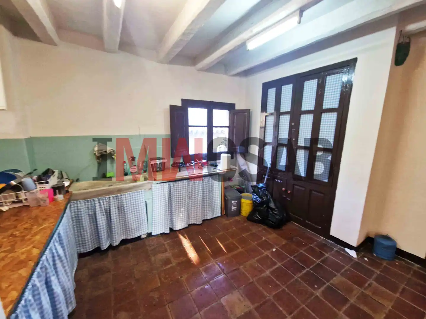 Cocina de Finca rústica en venta en Berga con Jardín privado