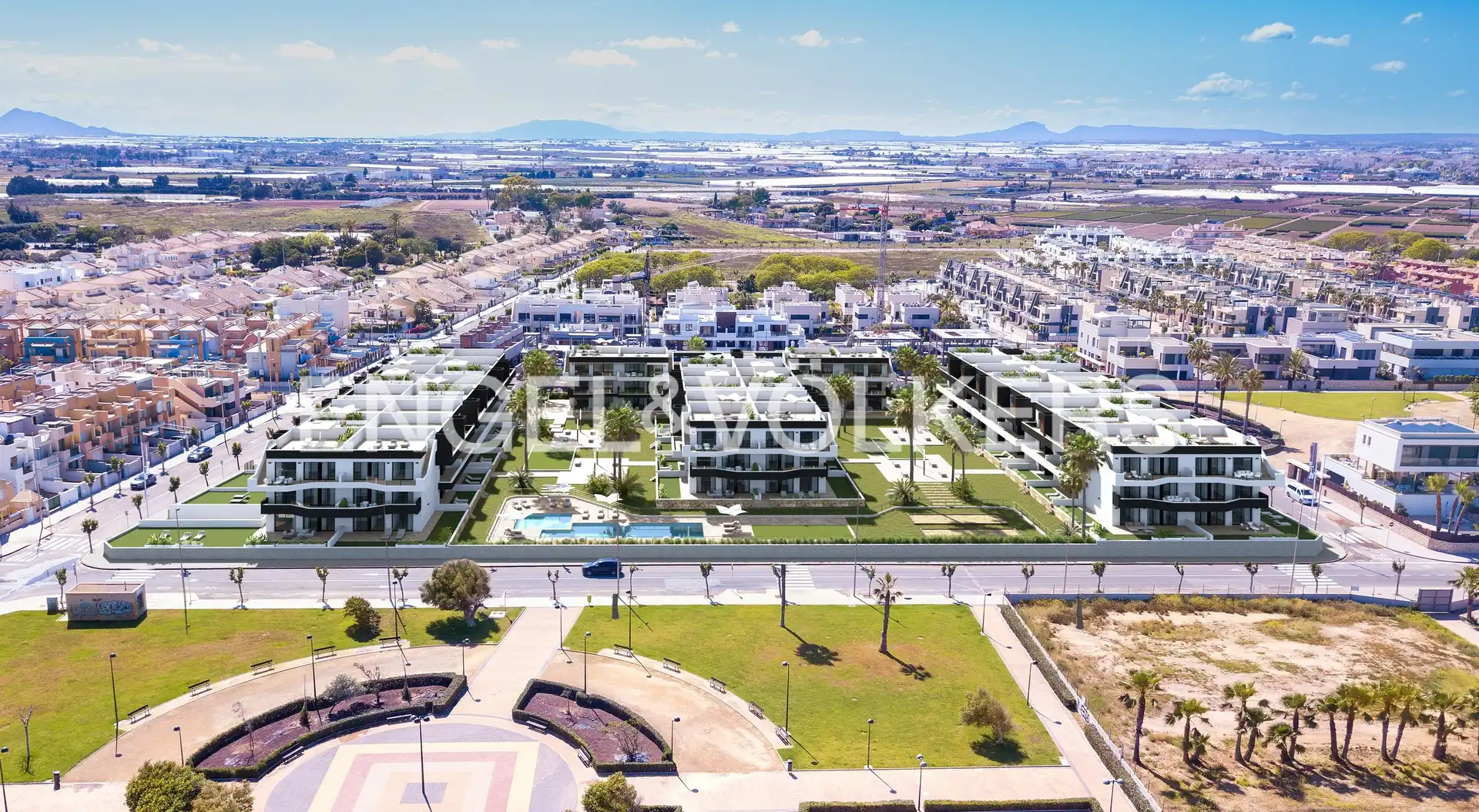 Exterior view of Flat for sale in Pilar de la Horadada  with Air Conditioner, Heating and Private garden