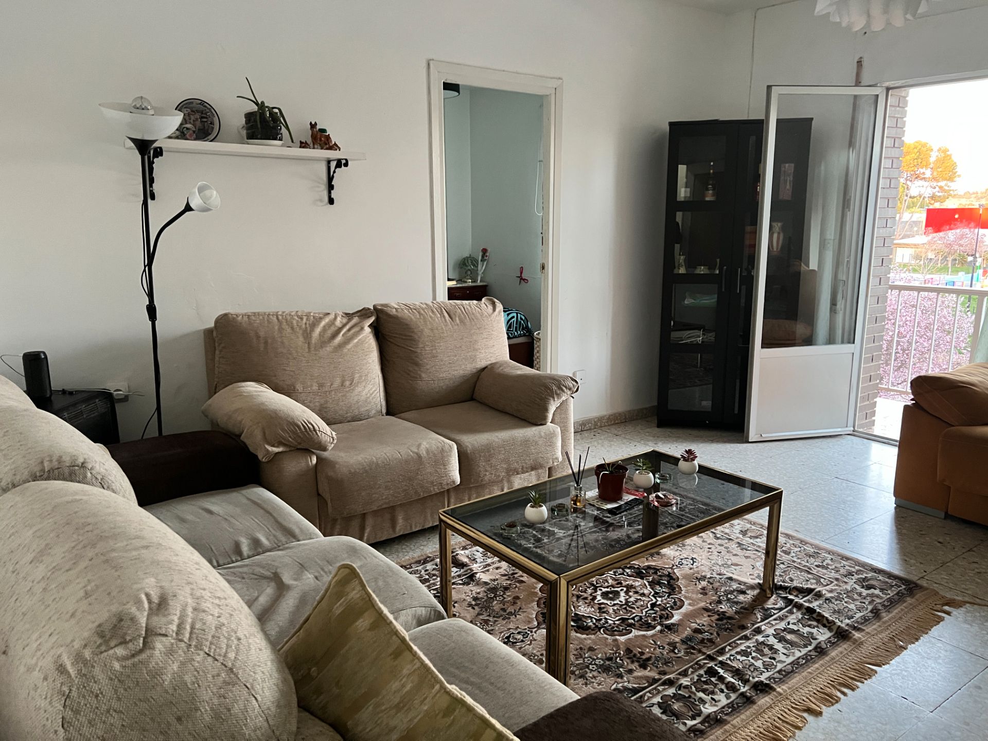 Sala de estar de Piso en venta en Herencia con Amueblado y Balcón