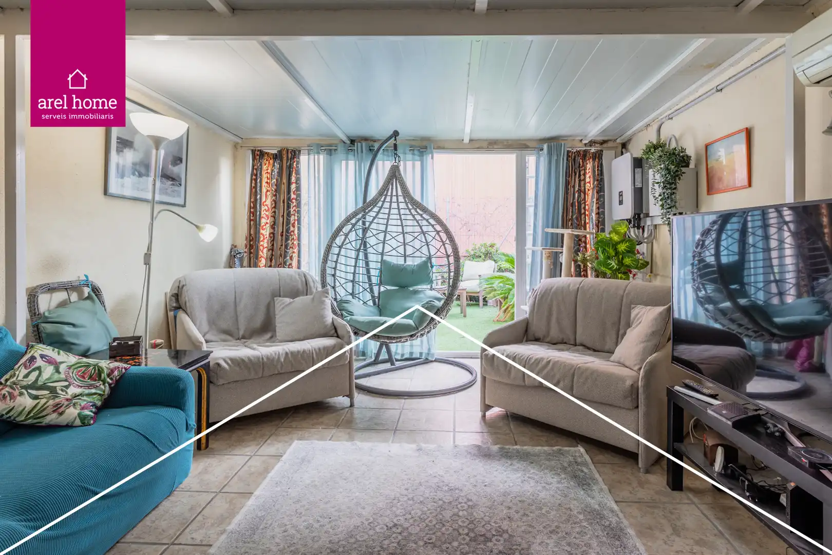 Jardín de Casa adosada en venta en Esplugues de Llobregat con Aire acondicionado, Calefacción y Terraza