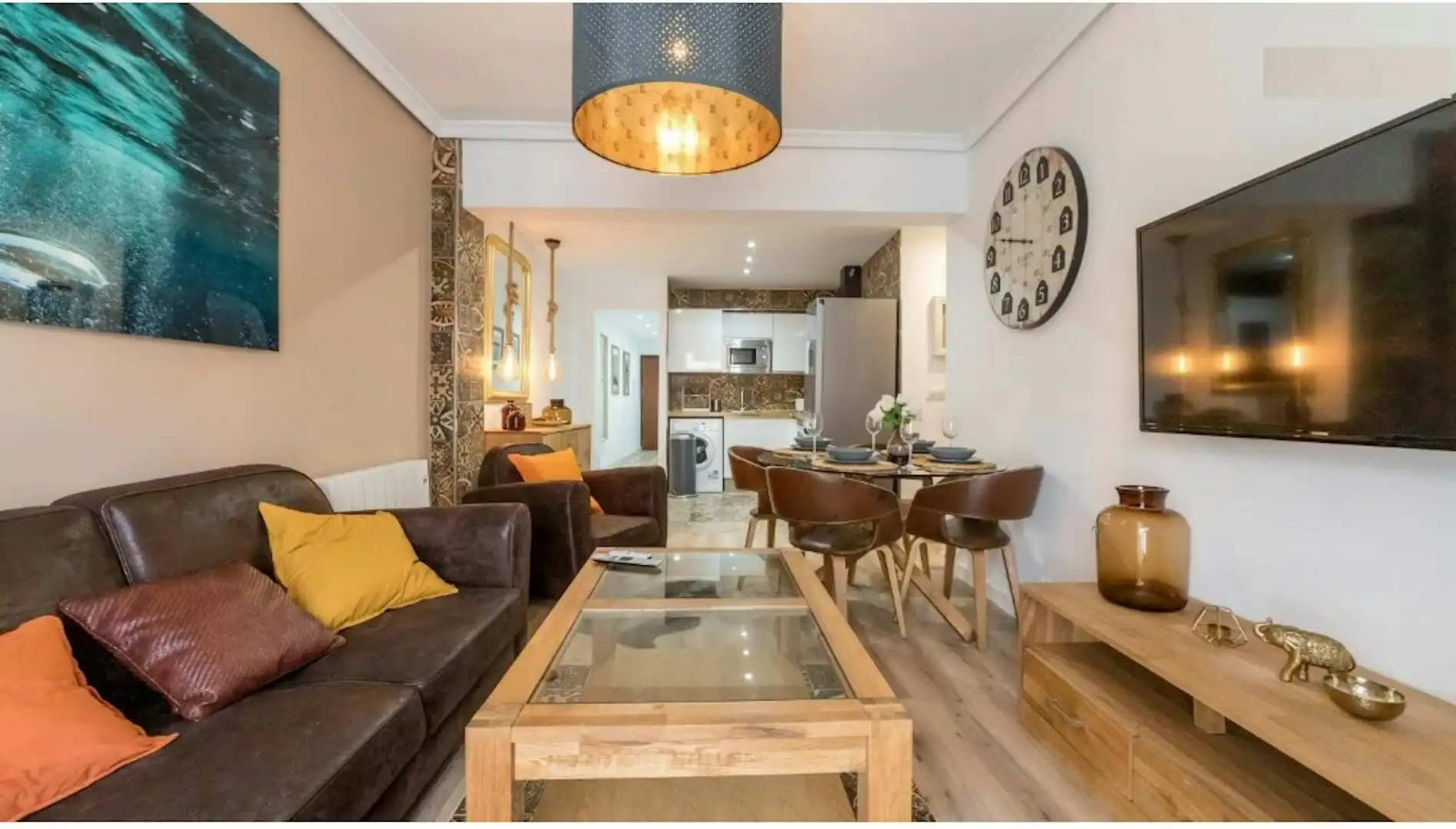 Sala de estar de Piso de alquiler en Valencia con Aire acondicionado, Calefacción y Amueblado