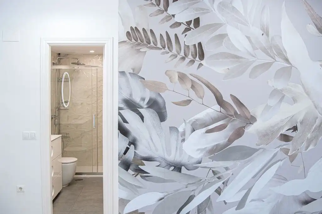 Badezimmer von Erdgeschoss zum Verkauf in Benalmádena mit Klimaanlage, Terrasse und Gemeinschaftspool