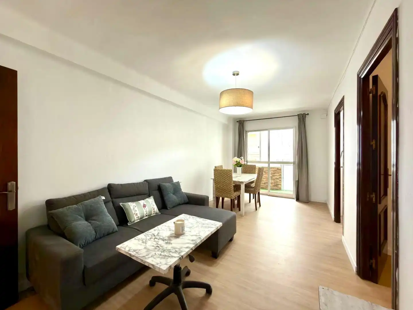 Living room of Flat for share in Málaga Capital  with Terrace and Furnished