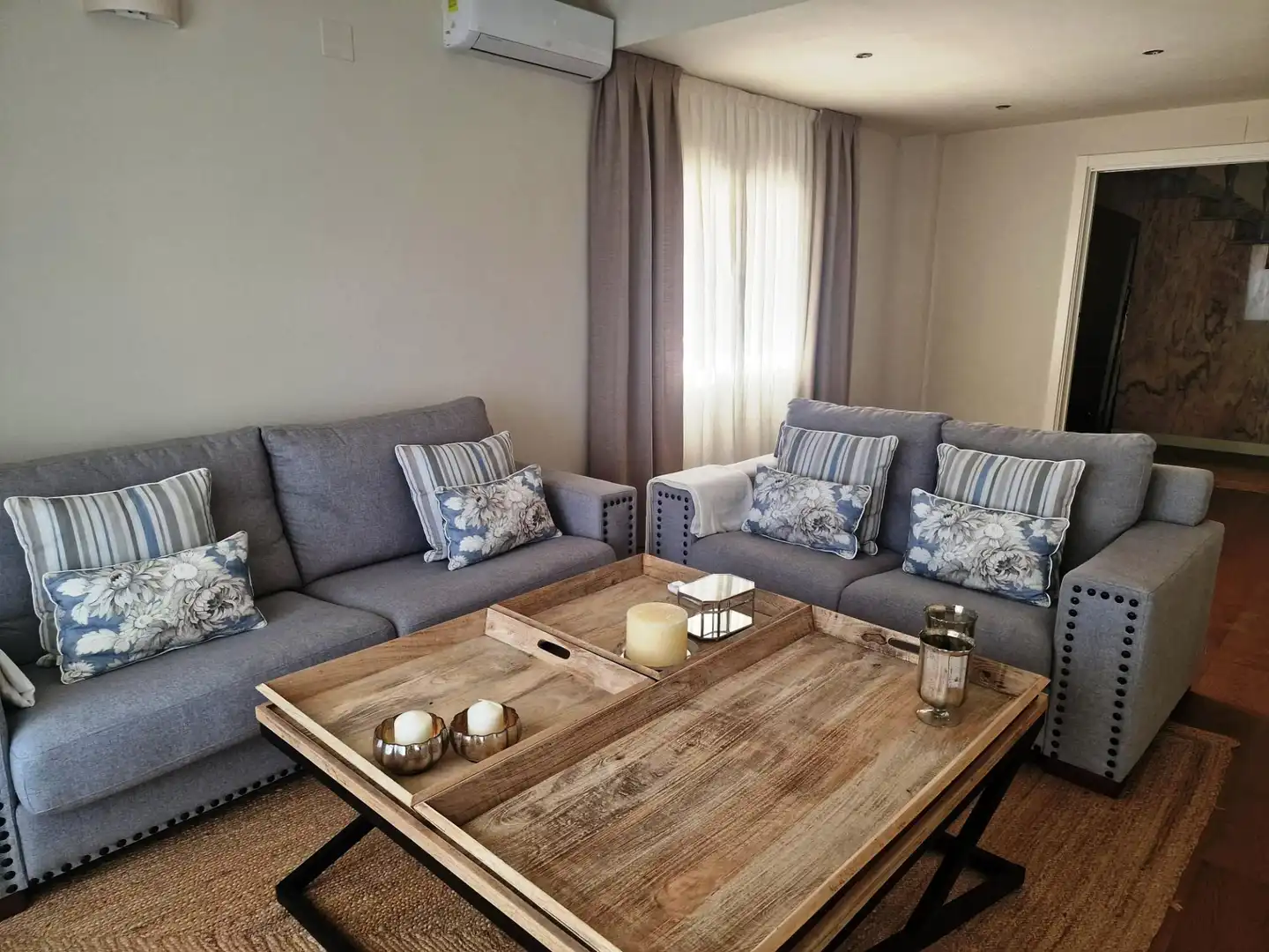 Sala d'estar de Casa o xalet en venda en Cambrils amb Aire condicionat, Jardí privat i Terrassa