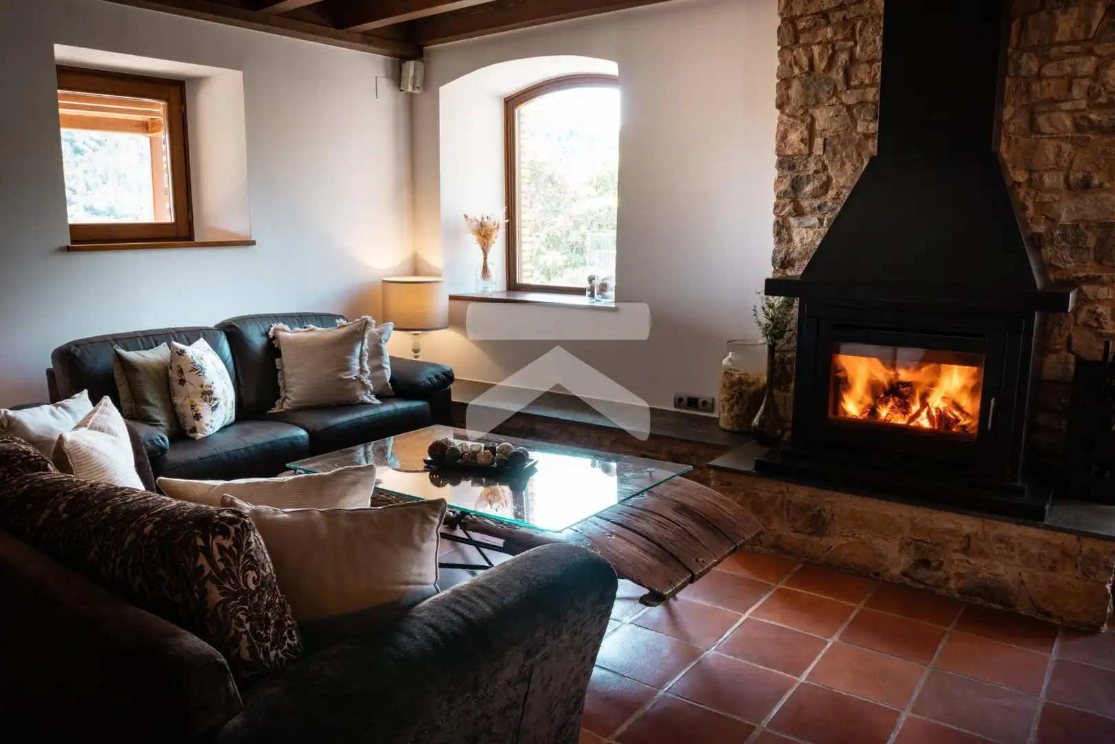 Sala de estar de Casa o chalet en venta en Colldejou con Aire acondicionado, Calefacción y Jardín privado