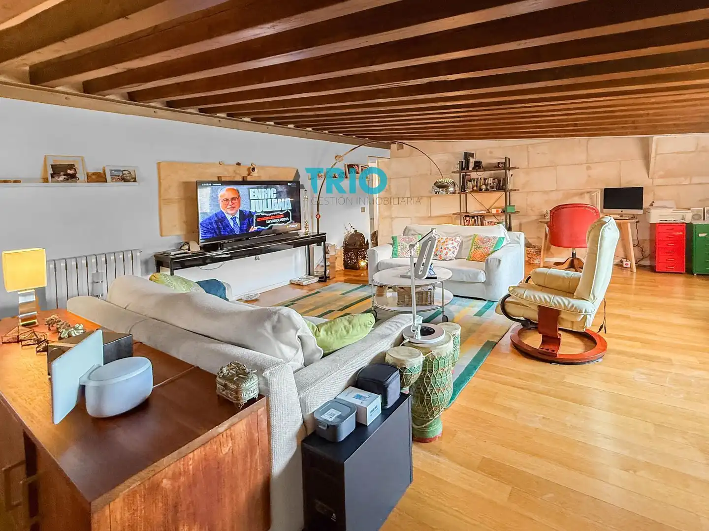 Sala d'estar de Àtic en venda en  Palma de Mallorca amb Aire condicionat, Calefacció i Terrassa
