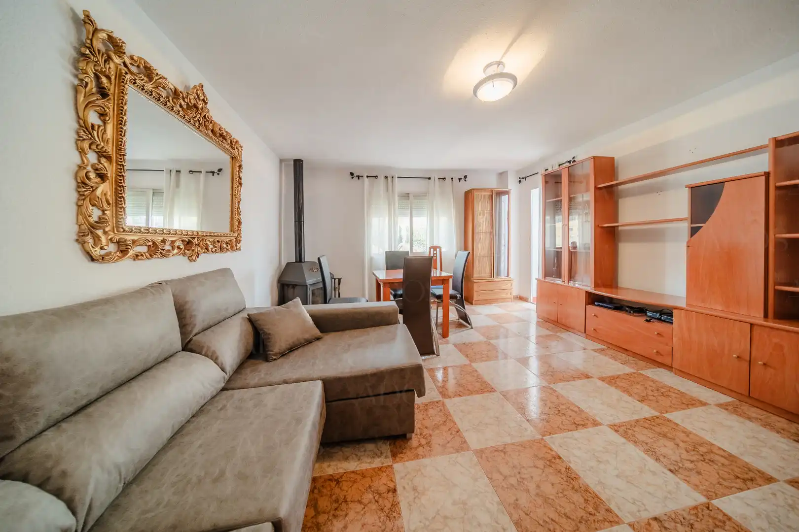 Living room of Duplexes for sale in Roquetas de Mar  with Air Conditioner, Terrace and Furnished