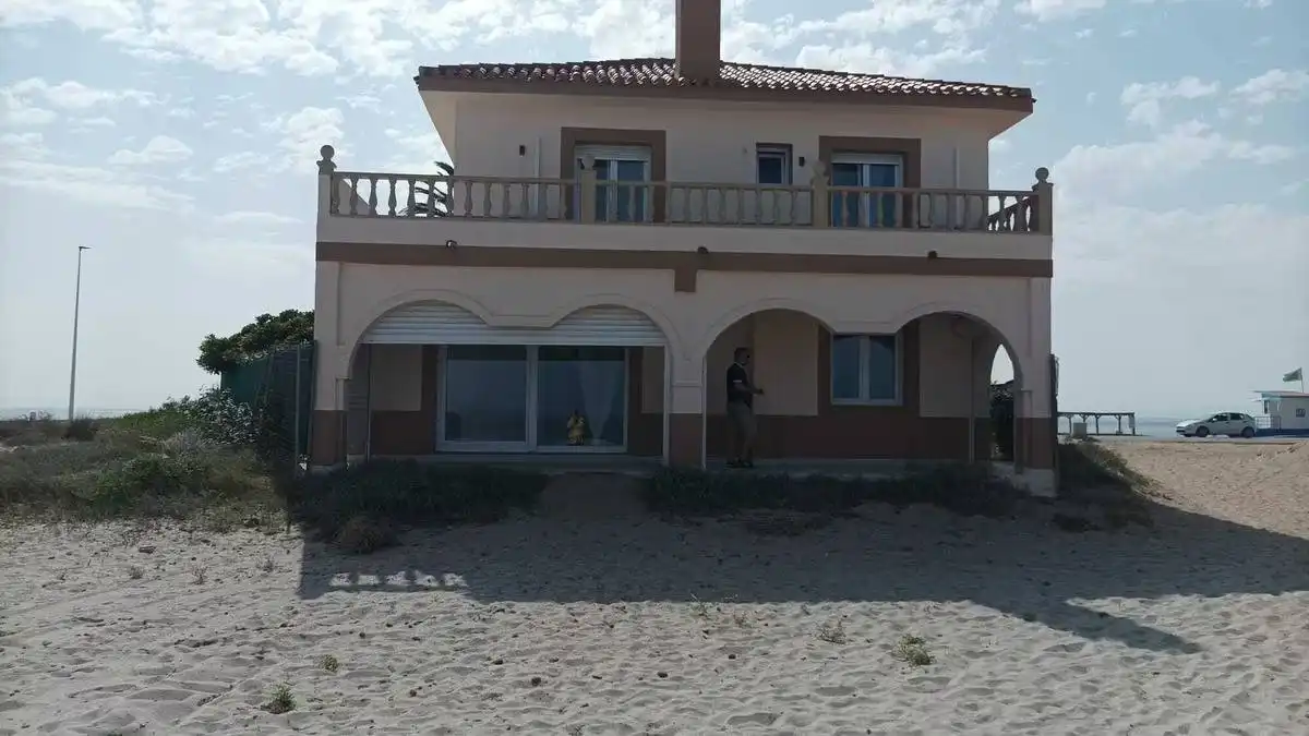 Vista exterior de Casa o chalet en venta en Cartagena con Jardín privado, Terraza y Piscina