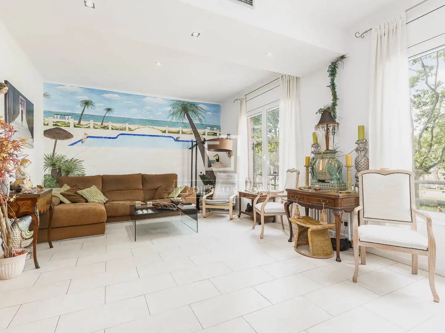 Living room of Flat for sale in Barcelona  with Air Conditioner, Heating and Terrace