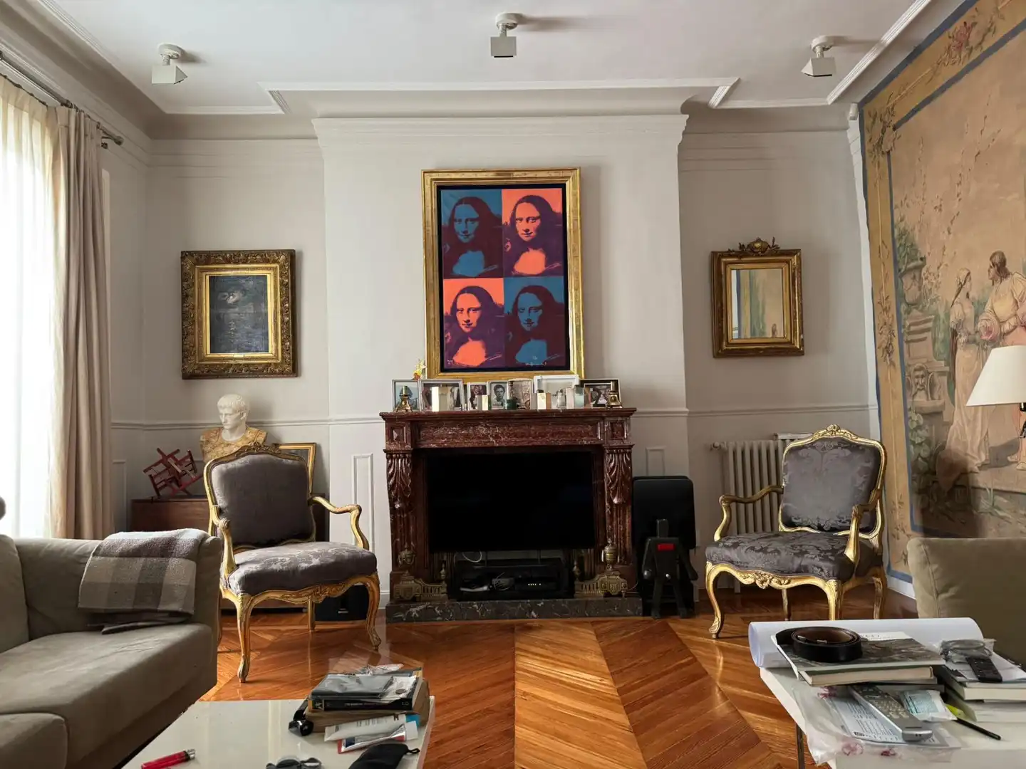 Living room of Flat for sale in Madrid  with Air Conditioner and Heating