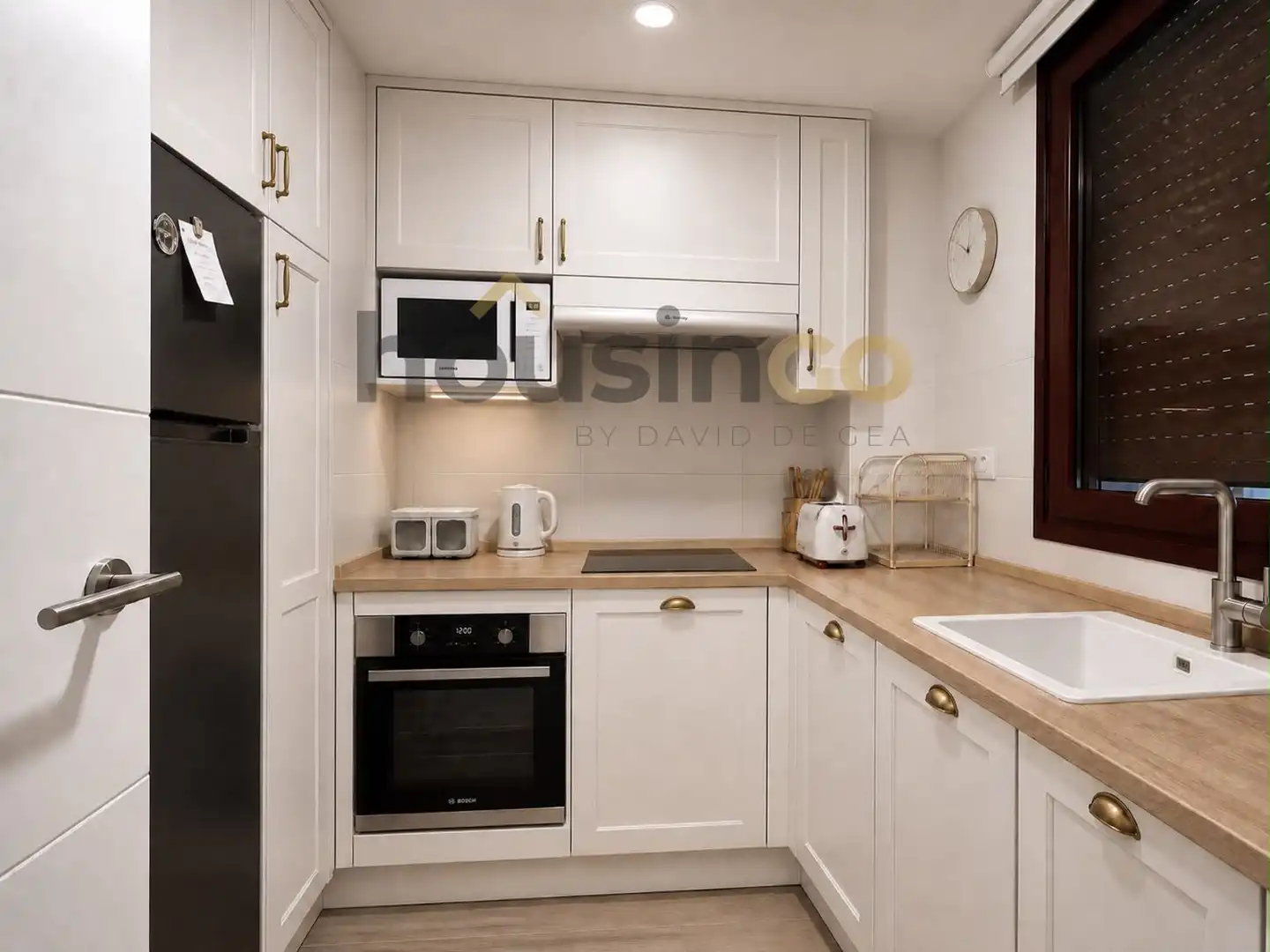 Cocina de Apartamento de alquiler en Madrid con Aire acondicionado, Calefacción y Amueblado